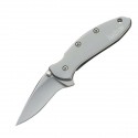 Kershaw Ken Onion Chive Folding Knife Plain Edge blade Stainless Steel  Handle