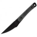 TOPS Scalpel Fixed Knife Black Plain Edge Blade Micarta Handle