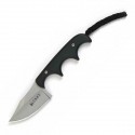CRKT Folts Minimalist Neck Knife Fixed Plain edge Bowie blade Micarta Handle