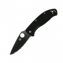 Spyderco Tenacious Serrated Edge Folding Knife G10 Handle
