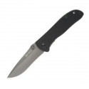 CRKT Drifter Folding Knife Plain edge blade Black G-10 Handle