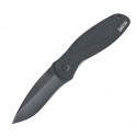  Kershaw Ken Onion Black Blur Folding Knife Plain Edge blade Black Aluminum Handle