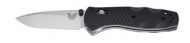 Benchmade Mini- Barrage AXIS Knife Plain Edge Satin Finish Black Handle