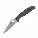 Spyderco Endura 4 Flat Ground Folding Knife VG10 Satin Steel Blade Gray FRN Handle